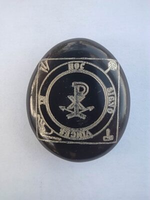 Pentacle sur Galet n°05 : Monogramme du Christ
