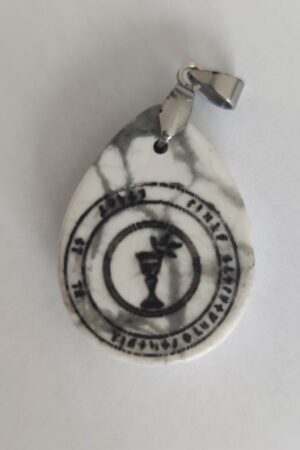 Pentacle sur pendentif n°43 : Le Calice et la Colombe
